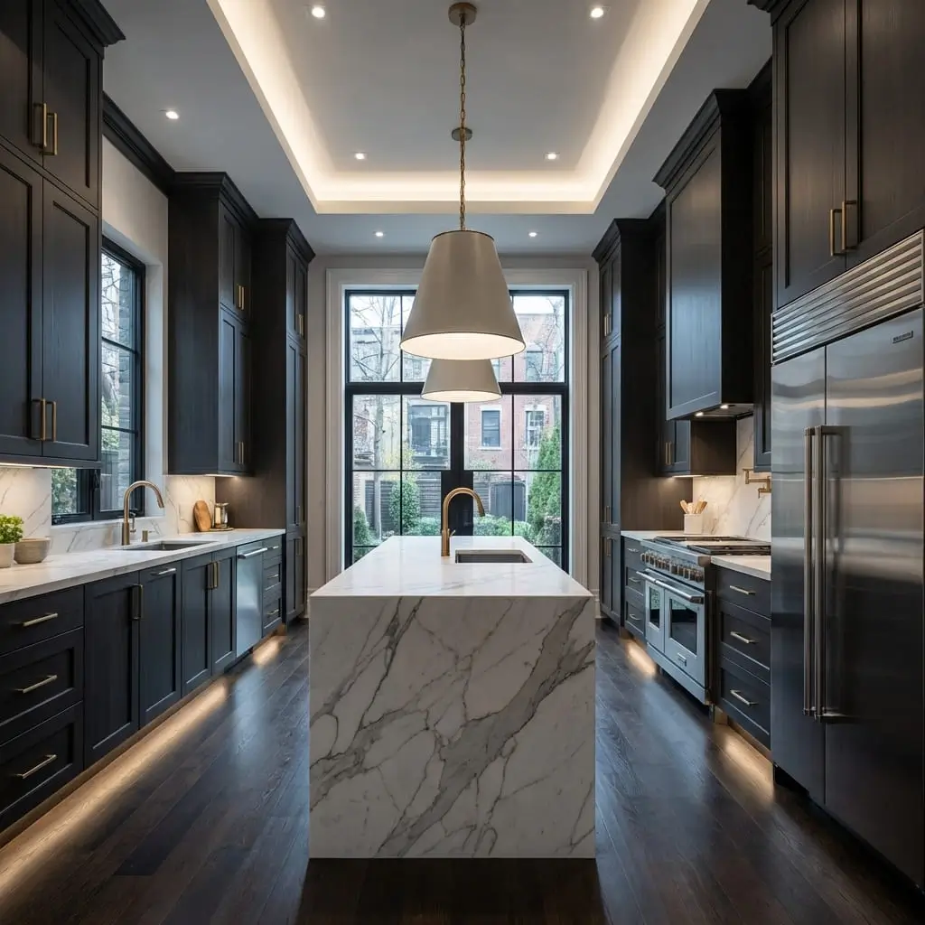 Rénovation de cuisine à Montréal - Armoires, comptoirs, électroménagers modernes